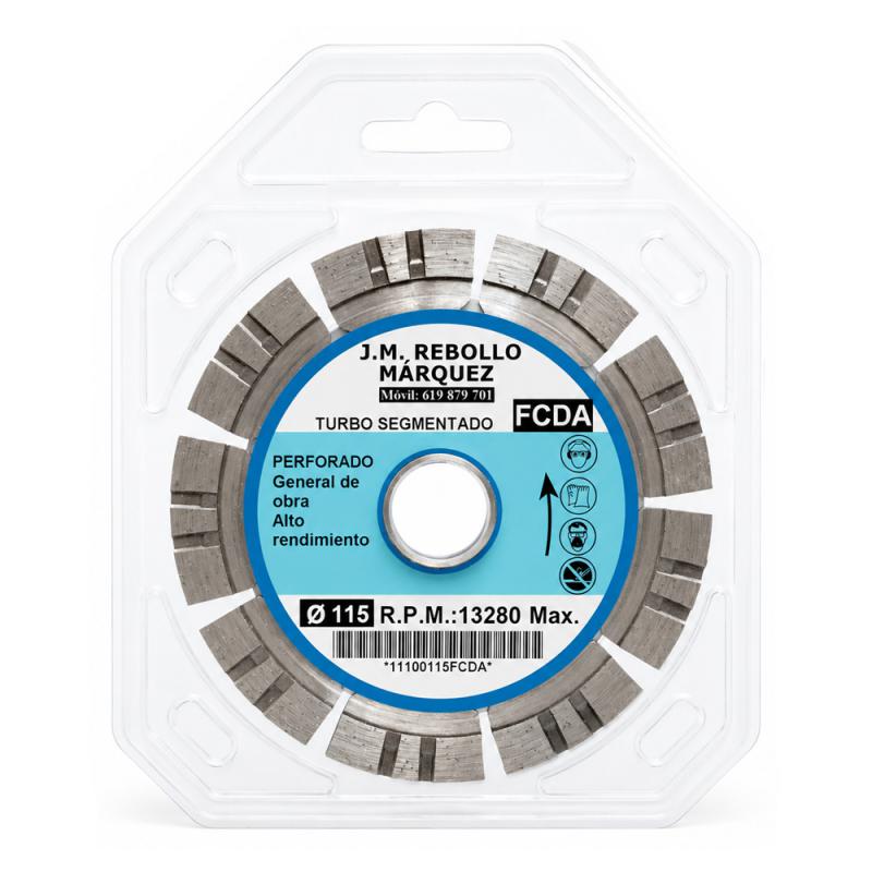 Disco de diamante profesional 115 mm