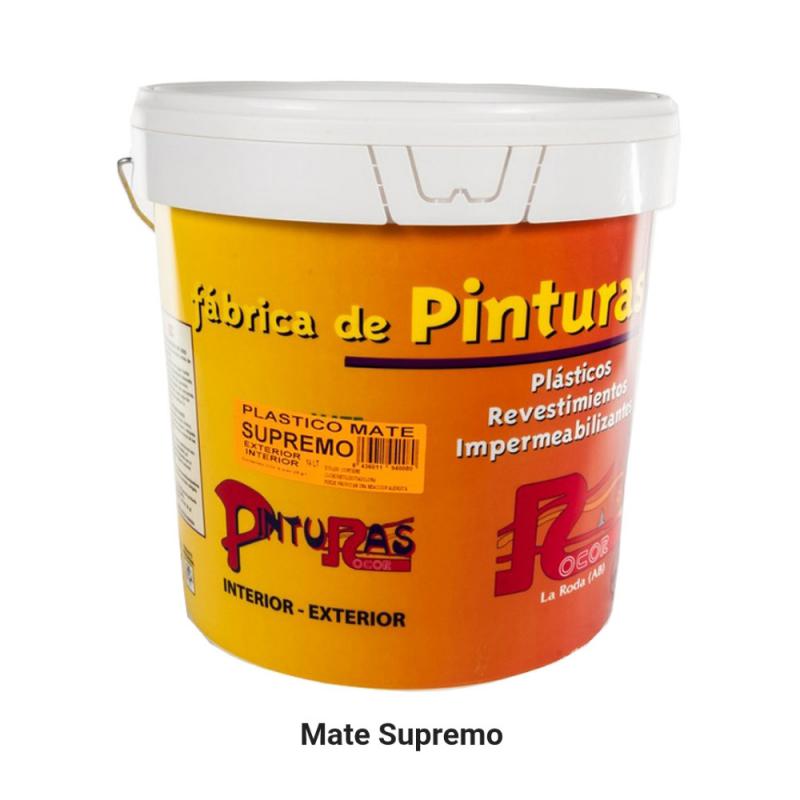 Pintura plástico mate supremo (bote 14 l.)